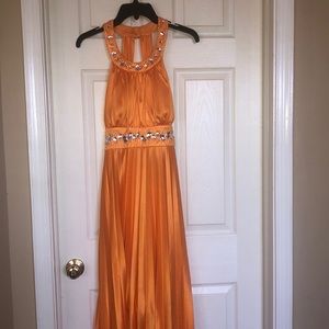 Long Orange gown